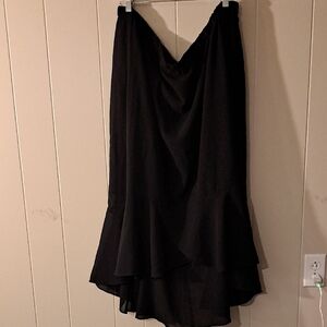 Chic Black High-Low Women's Skirt